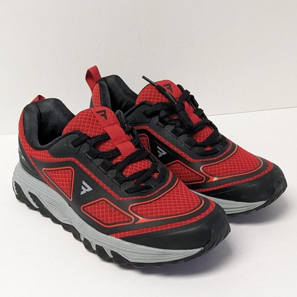 Bates Rush Low Work Sneakers, Black/Red, Men´s 9 M